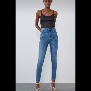 Zara high waisted skinny jeans